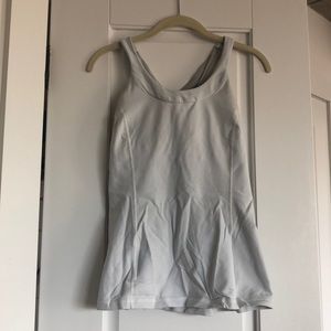 White Lulu lemon workout top